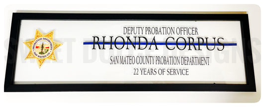 Probation Officer Retirement Plaque